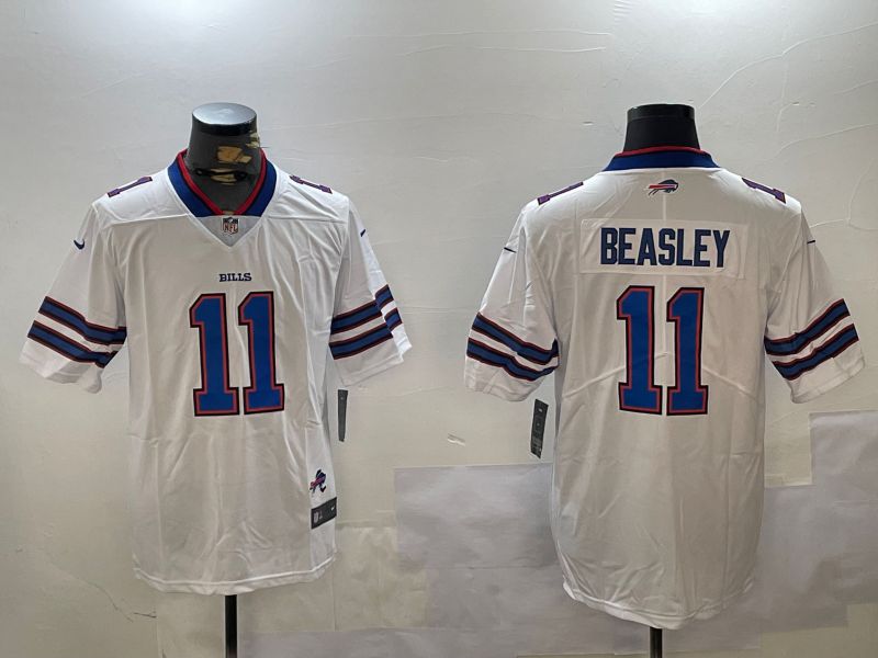 Men Buffalo Bills #11 Beasley White Second generation 2024 Nike Limited NFL Jersey style 2